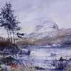 Suilven In Winter, Watercolour