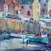 Crail Boats, Watercolour