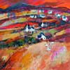 Print of Tarskavaig Homeland, Skye, Mixed Media