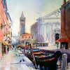 Rio de San Barnaba, Venice, Watercolour