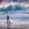 The Big Wave, Watercolour