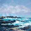 The Split Rock, Assynt, Acrylic