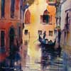 Venice Glide, Watercolour